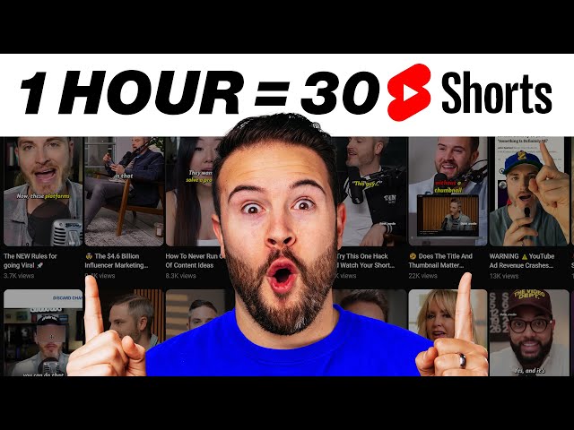 How to Make 30 Youtube Shorts in 1 Hour Using AI