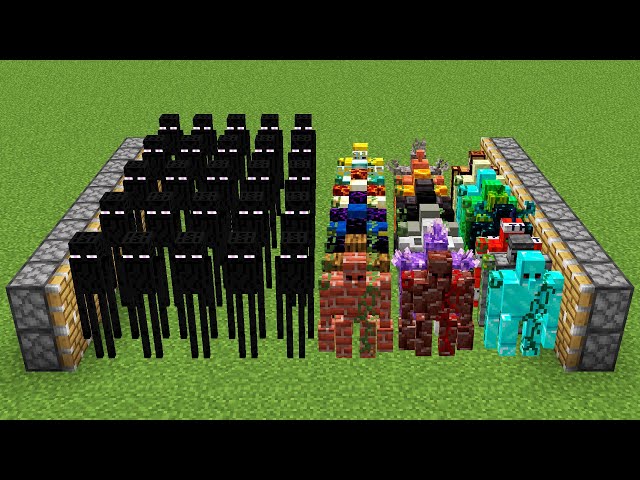 X999 endermans and all golems combined