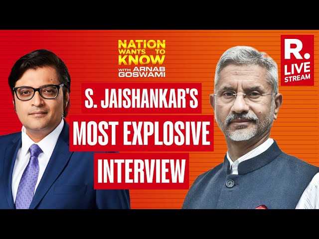 LIVE: Jaishankar's Biggest Pre-Election Interview With Arnab Goswami | Nation Wants to Know