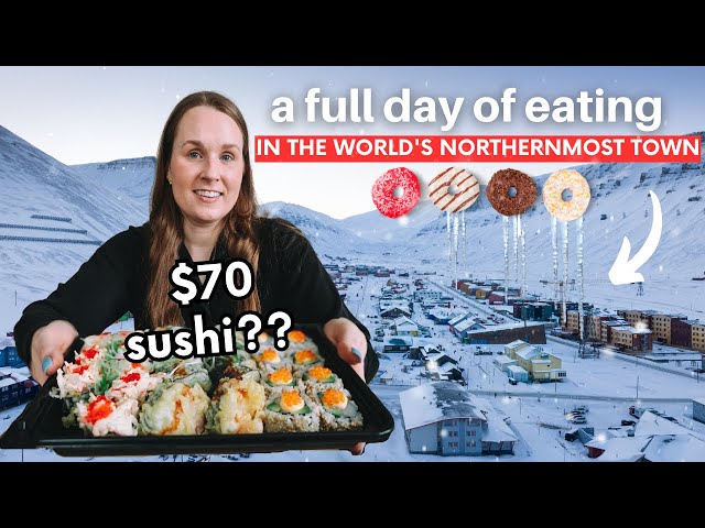 $$ full day of EATING in Longyearbyen | *restaurants, errands, working out etc*