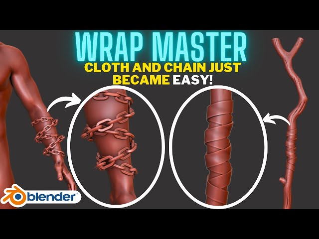 Wrap Master - Cloth and chain became easy in Blender