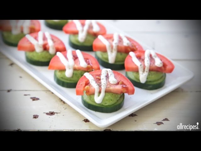How to Make Avocado Basil Cucumber Bites | Appetizer Recipes | Allrecipes.com