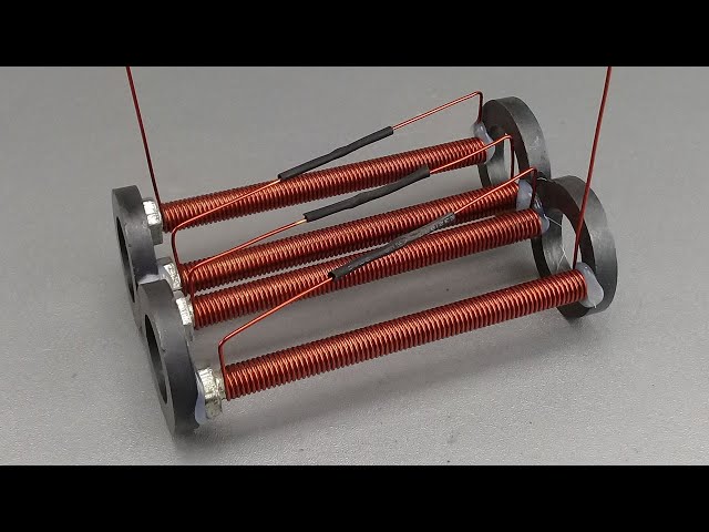 New...how to make free energy 230v AC 5000w powerful electricity generator turns iron bolt copper