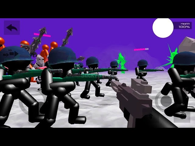 💗STICK WAR ARMY VS GIANT BOSS ARMOR💗Stickman Simulator Zombie Battle | Android Gameplay #FHD