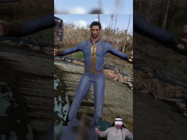 When Fallout 4 VR Mods Go Terribly Wrong (Or Maybe They're Just Right?) #shorts #fallout