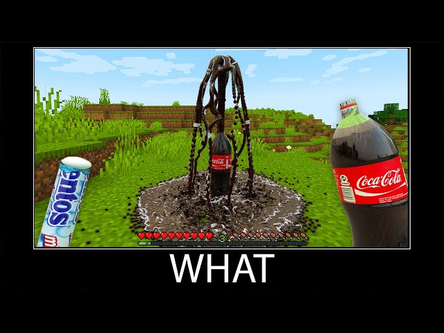 Minecraft wait what meme part 344 realistic minecraft Coca Cola