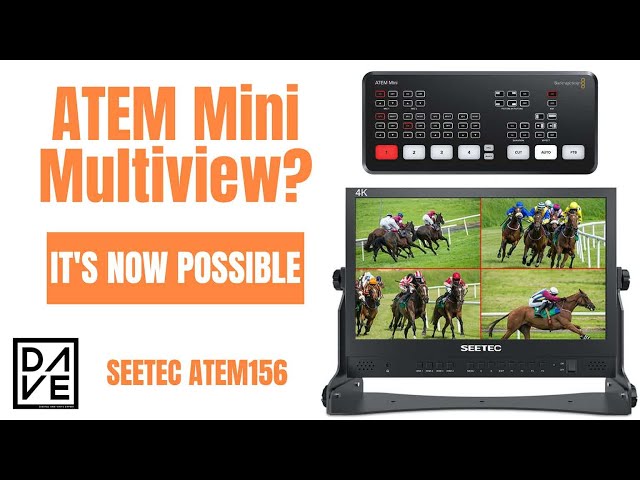 SEETEC ATEM 156 - The best view monitor made for the Black Magic Design ATEM MINI