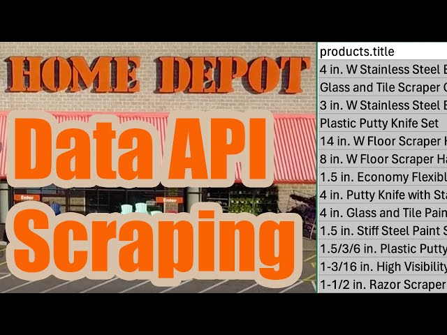 No-Code Home Depot API Data Scraping with SerpApi