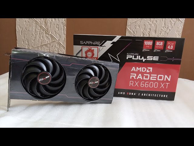 AMD Radeon RX 6600 XT Sapphire Pulse OC 8GB Unboxing + Furmark Stress Test 2021