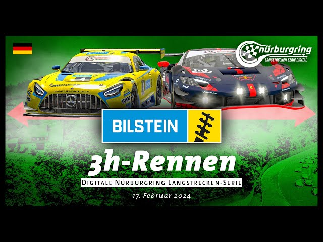 🇩🇪 LIVE: Digitale Nürburgring Langstrecken-Serie, Bilstein 3h-Rennen!