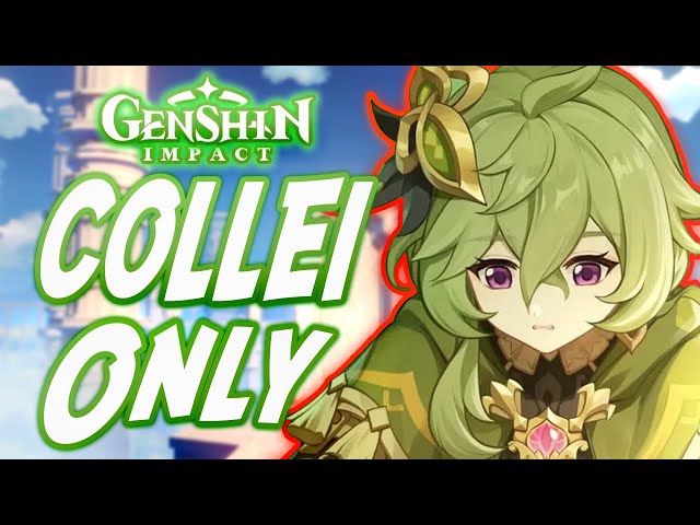 Can You Beat Genshin Impact Only Using Collei??!!