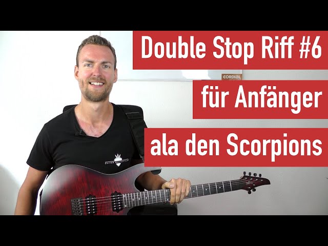 Double Stop E Gitarren Riff für Anfänger #6 - im Stil von den Scorpions - Guitar Master Plan