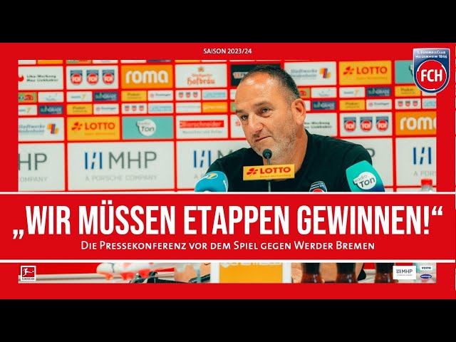 Die Pressekonferenz vor dem Spiel gegen Bremen