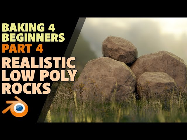 Realistic Low Poly Rocks | Beginners Baking | part 4 | Cavity Maps |Blender 2.8