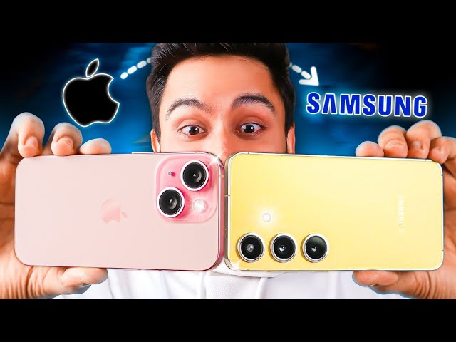 Samsung Galaxy S24 vs iPhone 15 ! Which Smartphone is best for you ?