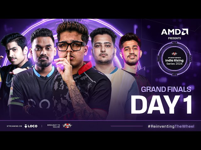 AMD Presents UE India Rising Series 2024 |#BGMI | Grand  Finals Day-1 Ft #iqoosoul #godlike #hydra