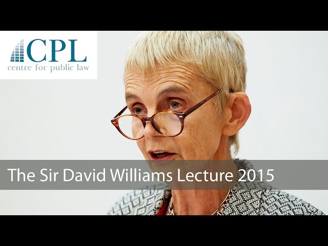 'Devolution. Federation. Constitution. From here to where?': The 2015 Sir David Williams Lecture
