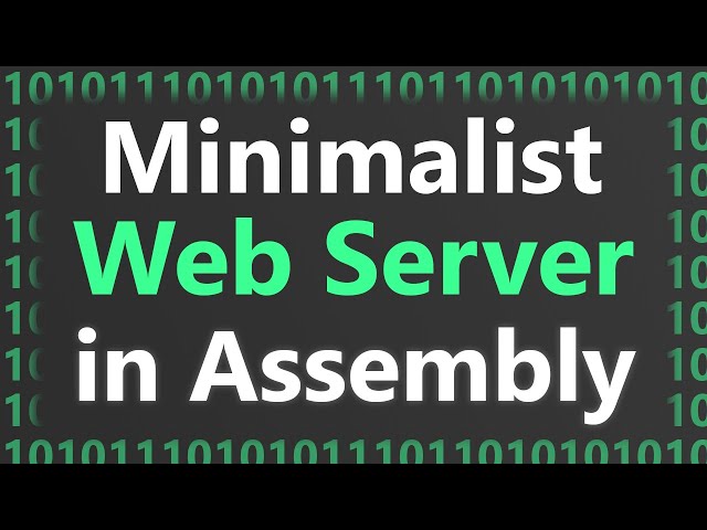 Making Minimalist Web Server in Assembly on Linux (x64)