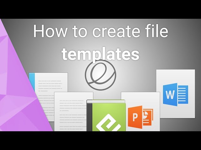 How to create quick file templates on elementary OS