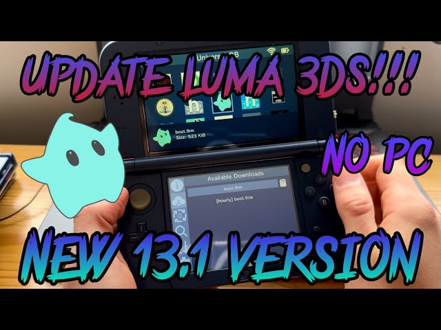 HOW TO UPDATE LUMA3DS TO LATEST VERSION! (NO PC!)