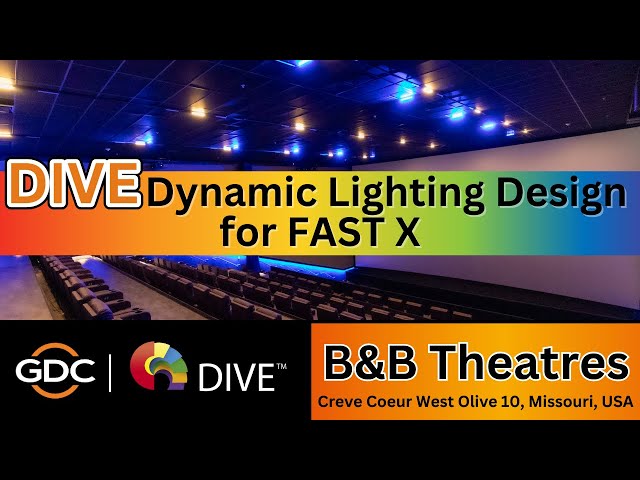 DIVE Dynamic Lighting Design. Make a Cinematic Pre-show Impact!