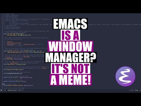 Turn Emacs Into A Window Manager With EXWM