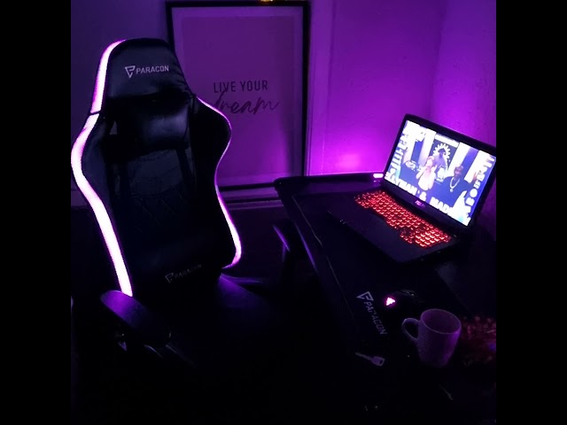Paracon RGB LED gaming chair effects changing