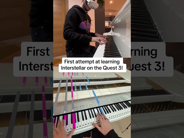 This Guy Used His VR To Learn Interstellar On PIANO! (@shanewilkes_ on TT)