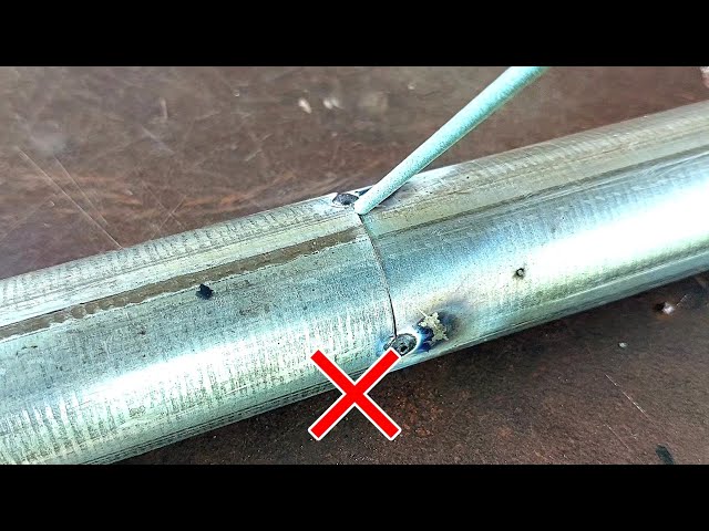the secret to welding strong joints of thin galvanized pipes that welders rarely talk about