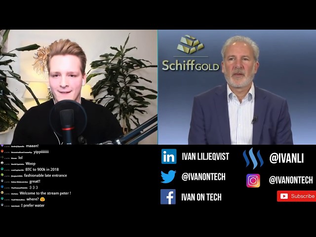 Ivan on Tech debates Peter Schiff - Bitcoin vs Gold, US Dollar Crash