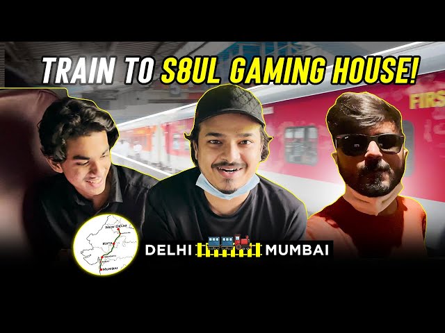 DELHI TO S8UL GAMING HOUSE IN TRAIN WITH @soulregaltos9810 AND POCHI || TRAVELOGUES