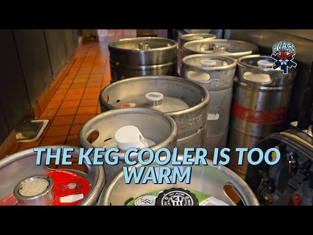 THE KEG COOLER IS TOO WARM