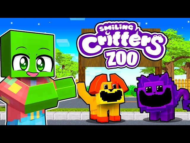 I Built a Secret SMILING CRITTERS Zoo in Minecraft!