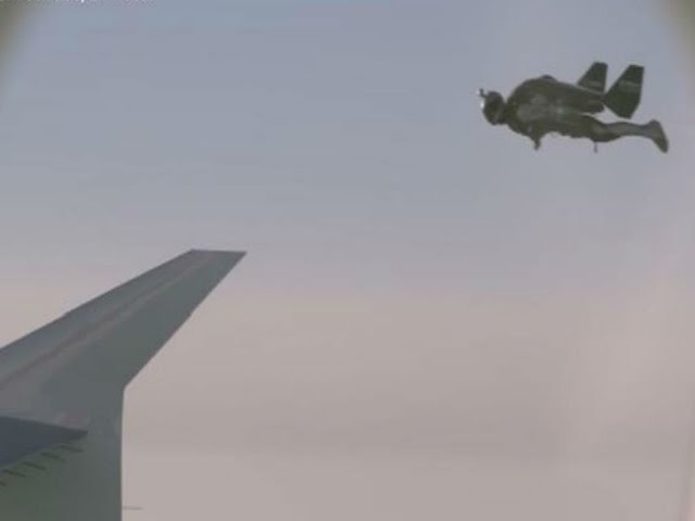 Spektakuläres Flugmanöver: Wenn Raketenmänner einem A380 Begleitschutz geben