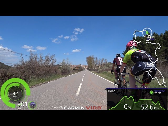 3 Hour Extra long Indoor Cycling Workout Spain Ultra HD Garmin Video
