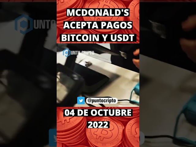 ✅Ya puedes pagar con Bitcoin y USDT en McDonald's Suiza😱Noticias Criptomonedas Hoy #shorts