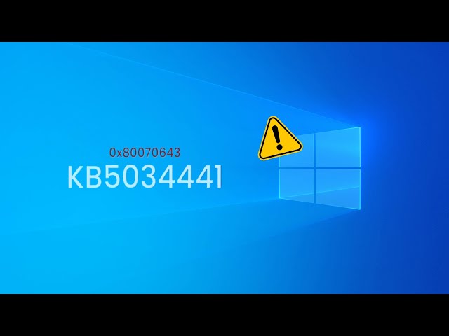 Microsoft Updates it's "Fix" for KB5034441 Error 0x80070643 on Windows 10