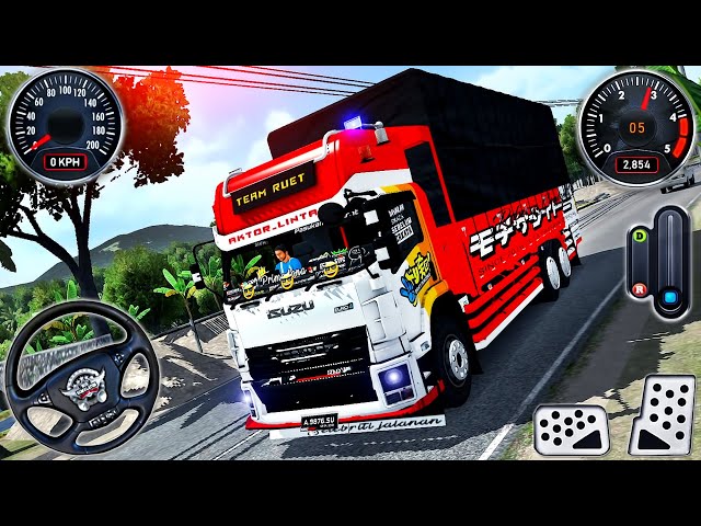 Cargo Truck Isuzu Driving in India - Bus Simulator Indonesia #95 - Android GamePlay