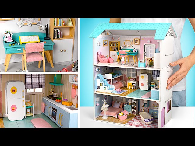 Erschaffe deine eigene Miniatur-Fantasiewelt mit diesem einfachen DIY-Puppenhaus-Bausatz