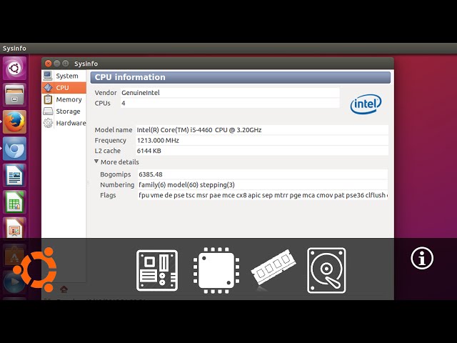 System Hardware Information Tool on Ubuntu - Sysinfo