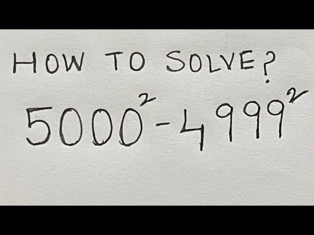 United States Math Olympiad Question | A Nice Algebra Square Problem