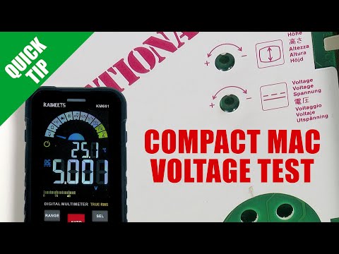QUICK TIP: Testing and adjusting the voltage on a compact Macintosh