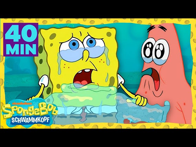 SpongeBob | SpongeBobs tränenreichste Momente für 40 Minuten! | SpongeBob Schwammkopf