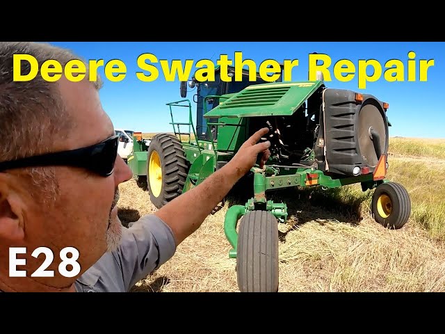 Larry's Life E28 |  John Deere R450 Swather with Fuel Issues | Diagnosing and Repairing