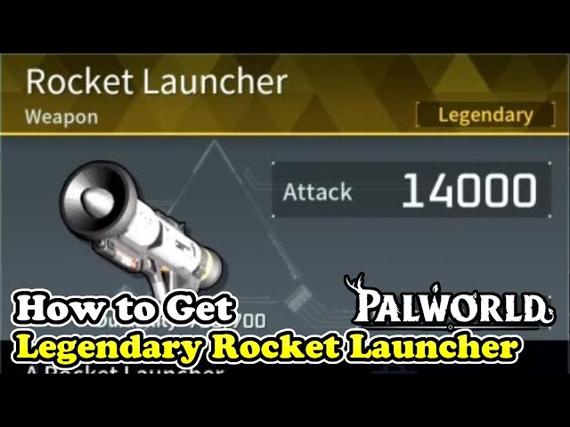 Palworld How to Get Legendary Rocket Launcher Schematic 4