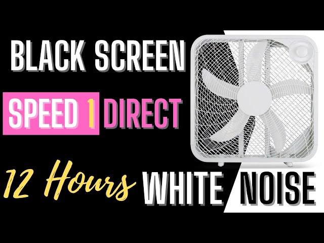 Royal Sounds - White Noise | 12 Hours of Box Fan Speed 1 Direct For Improved Sleep, Study and Focus