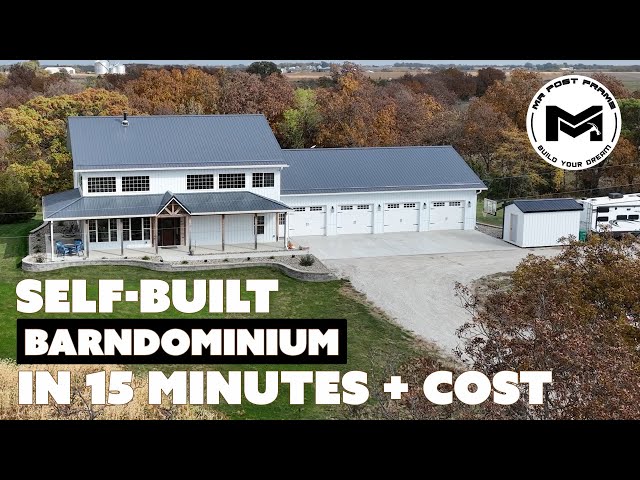 Self Built Barndominium in 15 Minutes | Cost Breakdown | Mad County Build