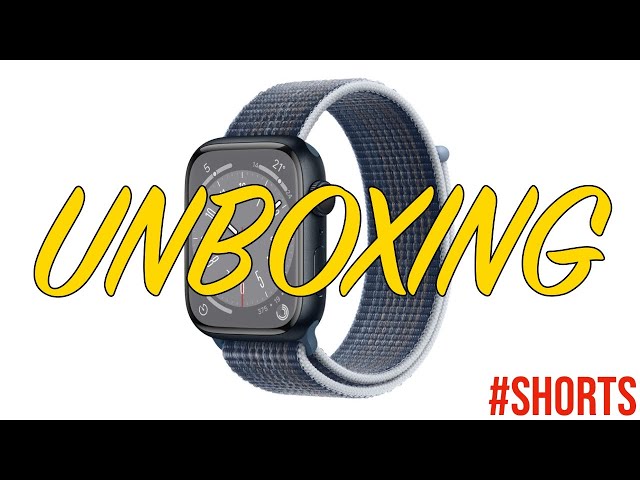 Apple Watch Series 8 Unboxing | Midnight Aluminium Case with Sport Loop #shorts