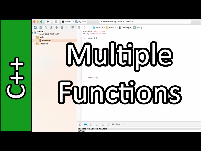 Functions - C++ Programming Tutorial #8 (PC / Mac 2015)