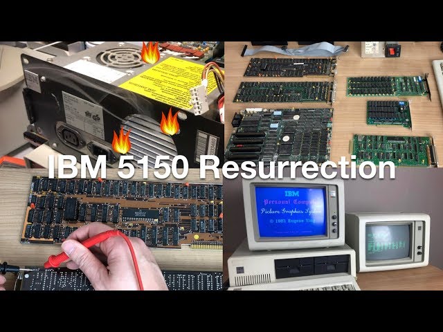 IBM 5150 resurrection. Failed PSU and shorted expansion cards